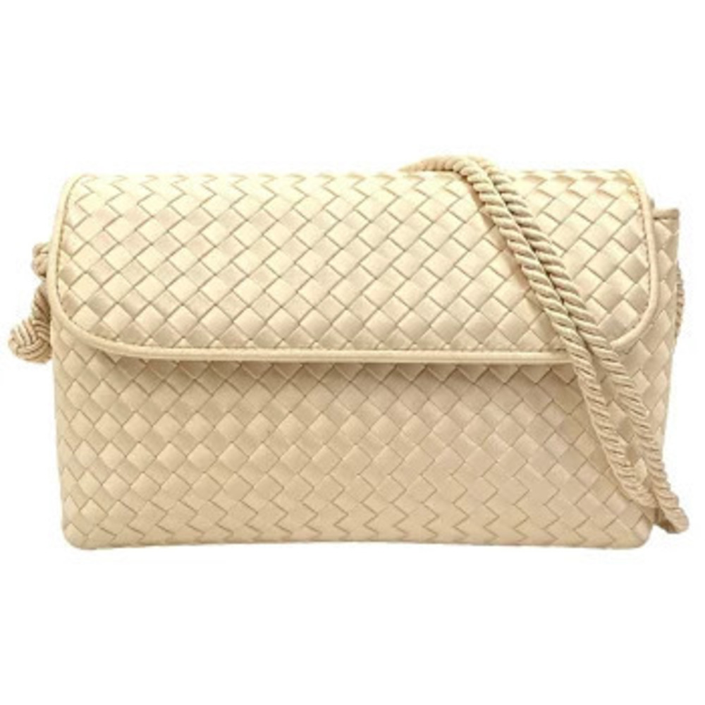 BOTTEGA VENETA Satin Intrecciato Bag Party Gold
